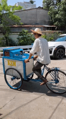 Nha Trang street life: flags, food carts, murals, and city texture