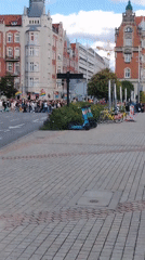 Pride march fills central Katowice square on a September afternoon