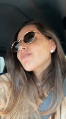 Woman photographed in vehicle in Tlaxcalancingo, Mexico
