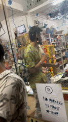 Nighttime general store scene observed in Arambol, India