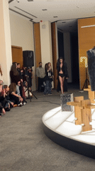 Fashion show held at Tbilisi venue near modern art museum