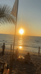 Beachgoers enjoy sunny day at Choeng Thale, Thailand