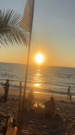 Beachgoers enjoy sunny day at Choeng Thale, Thailand