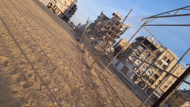 Damaged buildings documented in Khan Yunis, Palestinian Territory