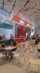Mall food court activity recorded including ATI TAI stall