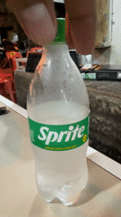 Sprite bottle observed on table in Lhokseumawe