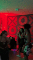 Late-night party with DJ and dancers captured in São Paulo