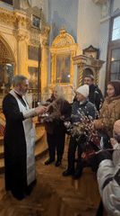 Religious observance and seasonal activity witnessed in Saint Petersburg