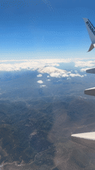Ryanair passenger films snow-capped Mount Etna from airplane window