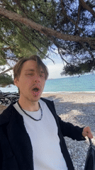 Man records #CarryChallenge video at Bar Montenegro seaside