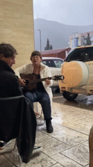Ordinary life moments documented across rainy Budva afternoon