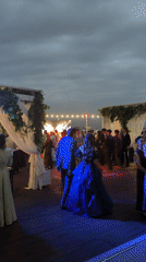 Formal evening celebration unfolds across Almaty rooftop and ballroom