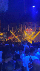Thai nightlife venues bustling with crowds during evening hours