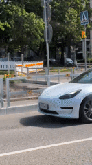 Vehicles navigate construction zone in Vantaa, Finland