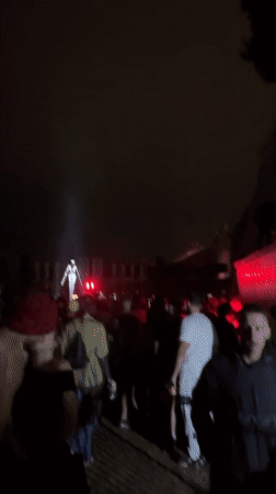 Humanoid drone and holograms light up Petrovaradin festival night