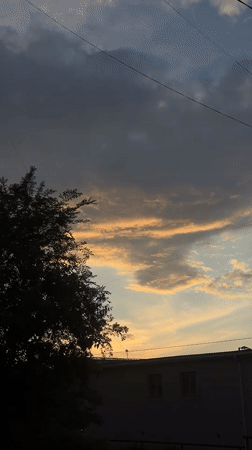 Sunset evening activities along Krasnoyarsk riverfront and parks