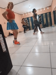 Group fitness session underway at a studio in Penghidupan