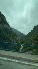 Valley vista recorded from bridge in Montenegro