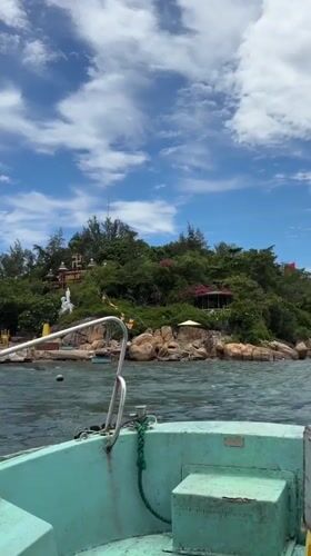 Boat trip to a Buddhist island shrine off Nha Trang's coast