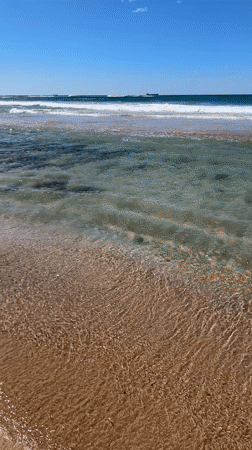 Late night beach conditions documented at Bulli, Australia