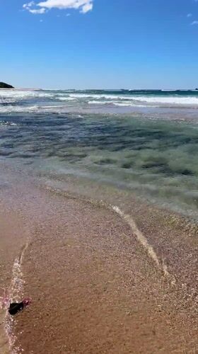 Late night beach conditions documented at Bulli, Australia