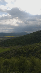 Visitors explore rural Bulgarian countryside near Goritsa village