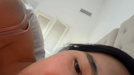 Woman filmed in bedroom in Grimaud, France