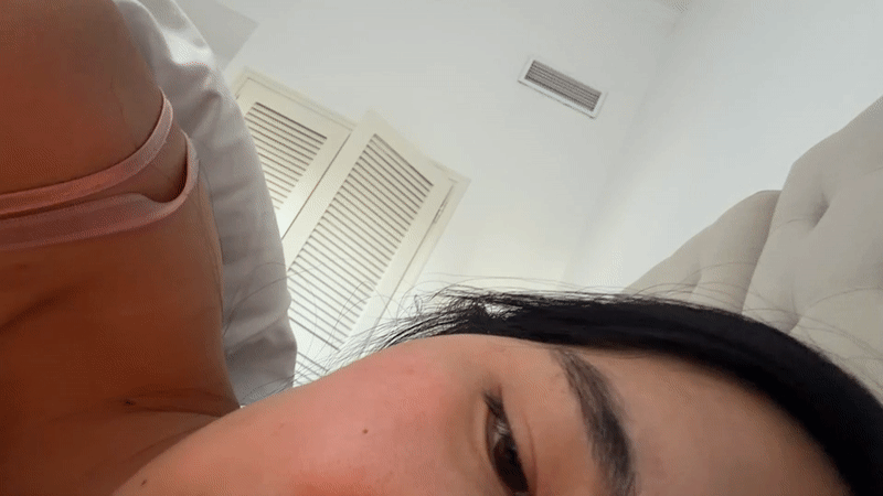 Woman filmed in bedroom in Grimaud, France