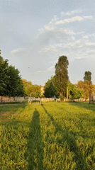 Afternoon walk documented through Sumy park area, Ukraine