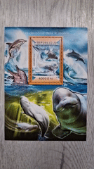 Dolphin stamp collection documented in Pleven, Bulgaria