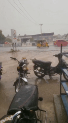 Heavy rains flood streets in Kawaji, Nigeria
