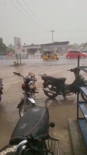 Heavy rains flood streets in Kawaji, Nigeria