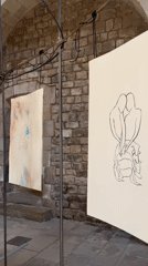 Art exhibition documented in historic Barcelona building