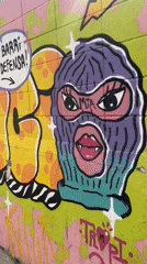 Street art and urban debris documented in Barcelona neighborhood