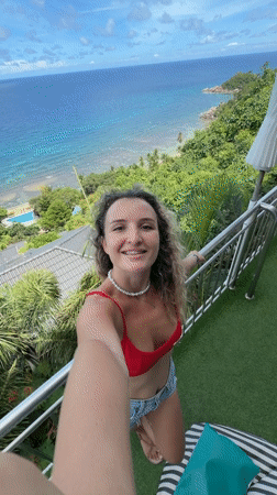 Relaxing at a Ko Tao resort with ocean views