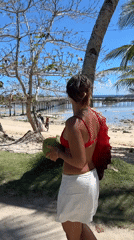 Early morning beach leisure activities documented in General Luna