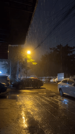 Heavy rainstorm hits Nam Nha Trang Ward, Vietnam