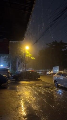 Heavy rainstorm hits Nam Nha Trang Ward, Vietnam