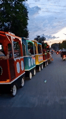 Colorful train and street scenes captured in Lhokseumawe