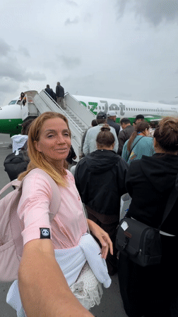 Morning airline operations captured at Tashkent International Airport