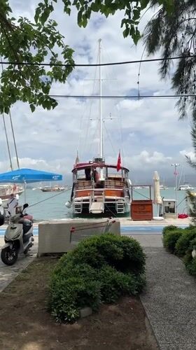 Morning scenes documented around Fethiye harbor, Turkey