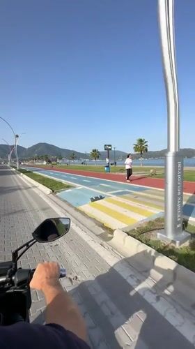 Morning motorcycle ride captured along recreational paths in Fethiye