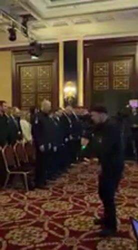 Formal gathering held in ornate Kyiv hall
