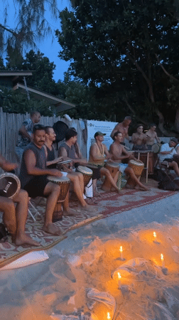 Candles, kayaks, and calm water on Koh Phangan