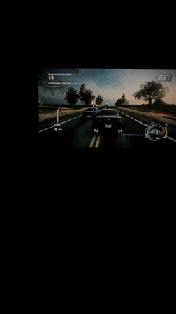 Gaming session captured on large TV in Krasnodar