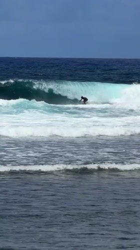 Early morning surfing session observed in General Luna waters