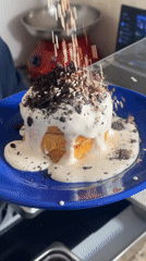 Layered chocolate dessert preparation captured in San Andrés Cholula