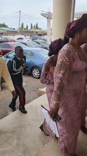 Military wedding celebration in Barden Yana, Nigeria