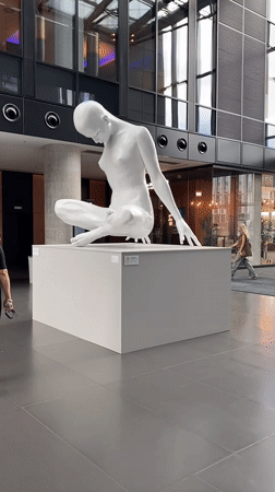 Art and color on display inside a modern Warsaw interior