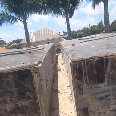 Construction underway in Gura Top, Nigeria